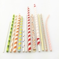 Customized Paper Straws DIA. 5mm 6mm 8mm 10mm Individual Package  Fixed Logo and designs
