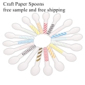 100% Biodegradable Mini Ice Cream Paper spoons wholesale Get Free Sample Now !