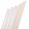 Individually Wrapped White Paper Straws Lower to US$0.008/PCS