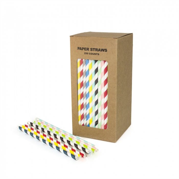 Foil Iridescent paper straws wholesale