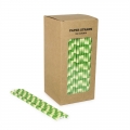Striped Paper Straws 250pcs/box